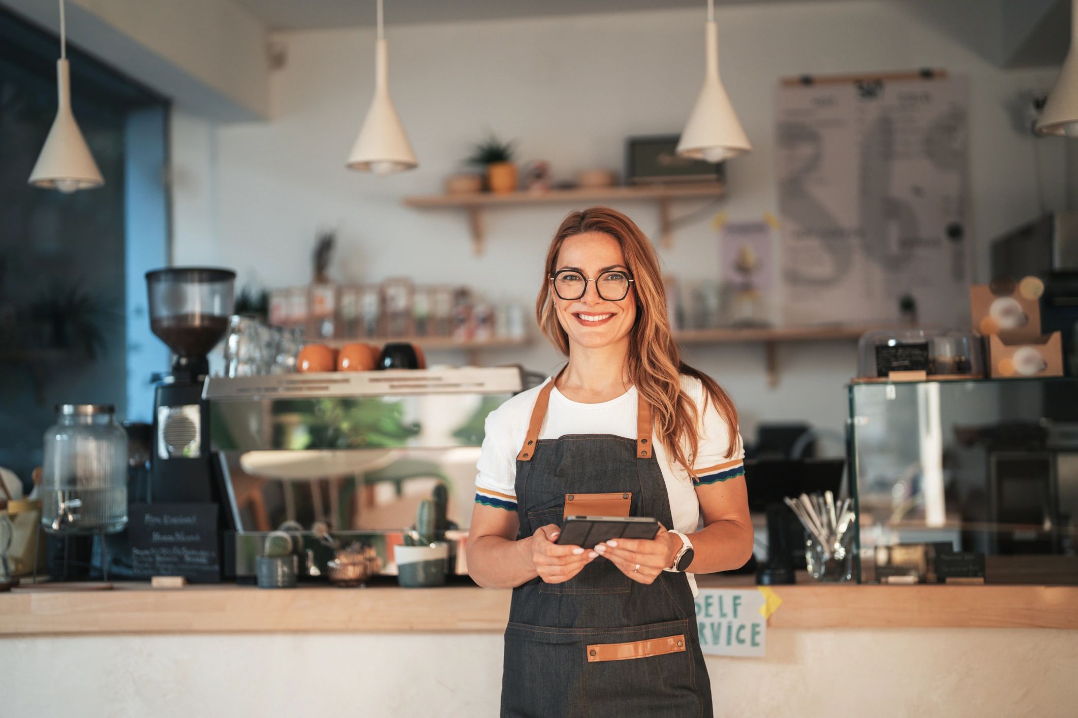 happy business owner